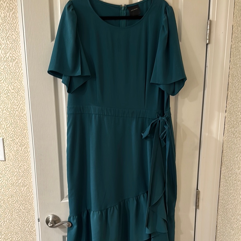 Elegant Teal Dress